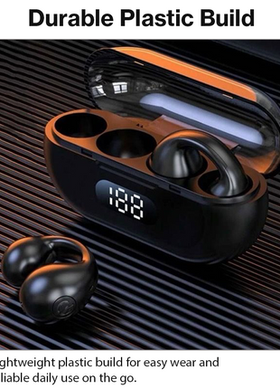 Wireless Bluetooth Earphones 10mm Drivers Plastic Noise Cancelling Touch Control