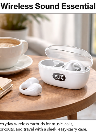 Wireless Bluetooth Earphones 10mm Drivers Plastic Noise Cancelling Touch Control