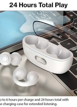 Wireless Bluetooth Earphones 10mm Drivers Plastic Noise Cancelling Touch Control