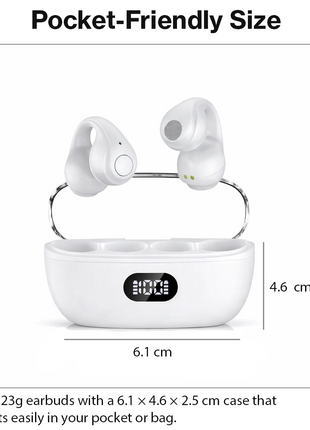 Wireless Bluetooth Earphones 10mm Drivers Plastic Noise Cancelling Touch Control