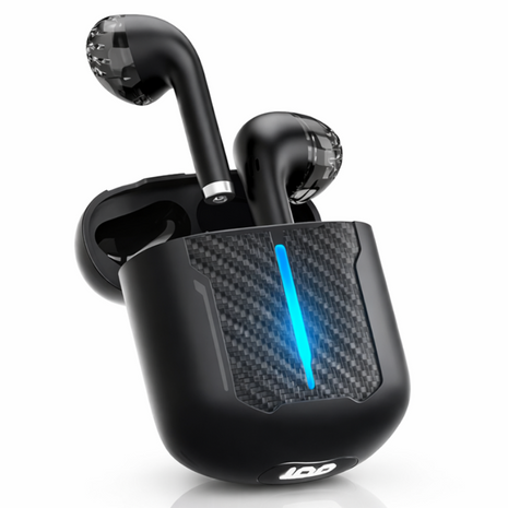 Sport Wireless Game Pro Earphones with Microphone, USB-C Charging Case, 15 m Range, 15 Hour Total Battery, Sculpted Ergonomic Earpieces