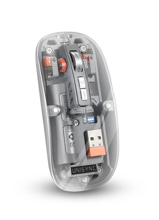 Wireless UNISYNC Tri-Mode Silent Optical Mouse – ABS – USB-C Rechargeable – 2.4GHz & Dual Bluetooth