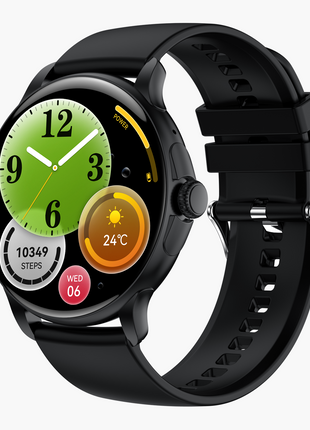 Norden Up Smart Watch, 1.43" AMOLED Full Touch Screen,Heart Rate & Sleep Monitoring, AI Voice Assistant, Multiple Sports Modes, BT5.3, 3-5 Days Battery Life, Magnetic Charging, Black