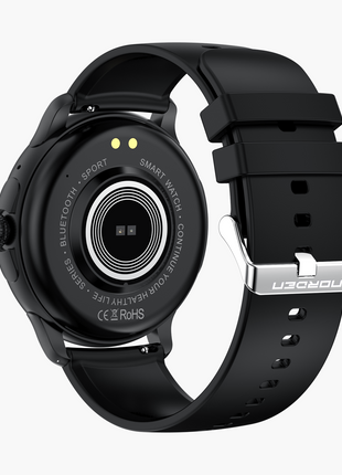 Norden Up Smart Watch, 1.43" AMOLED Full Touch Screen,Heart Rate & Sleep Monitoring, AI Voice Assistant, Multiple Sports Modes, BT5.3, 3-5 Days Battery Life, Magnetic Charging, Black