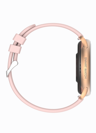 Norden Up Smart Watch, 1.43" AMOLED Full Touch Screen,Heart Rate & Sleep Monitoring, AI Voice Assistant, Multiple Sports Modes, BT5.3, 3-5 Days Battery Life, Magnetic Charging, Pink/Gold