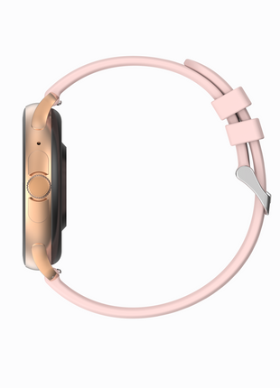 Norden Up Smart Watch, 1.43" AMOLED Full Touch Screen,Heart Rate & Sleep Monitoring, AI Voice Assistant, Multiple Sports Modes, BT5.3, 3-5 Days Battery Life, Magnetic Charging, Pink/Gold