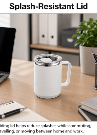 Stainless Steel Insulated Coffee Mug with Handle