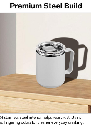 Stainless Steel Insulated Coffee Mug with Handle