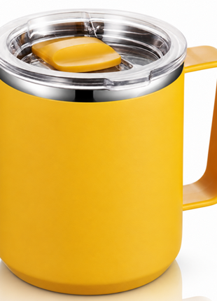 Stainless Steel Insulated Coffee Mug with Handle