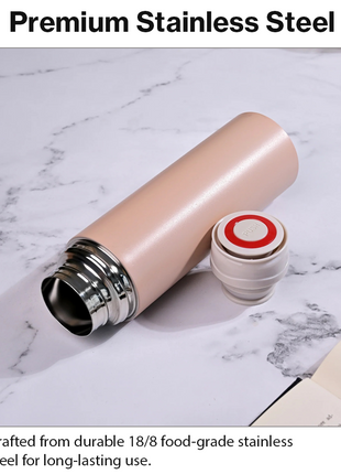 500ml Stainless Steel Vacuum Flask Set with 3 Cups Insulated