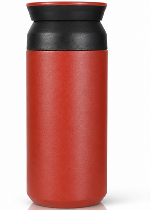 Red 480ml Vacuum Insulated Stainless Steel Travel Tumbler Double-Walled Leak-Proof Coffee Mug