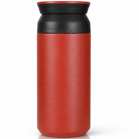 Red 480ml Vacuum Insulated Stainless Steel Travel Tumbler Double-Walled Leak-Proof Coffee Mug
