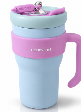 800ml Stainless Steel Insulated Travel Mug with Straw
