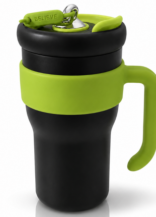 800ml Stainless Steel Insulated Travel Mug with Straw