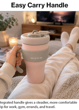 800ml Stainless Steel Insulated Travel Mug with Straw