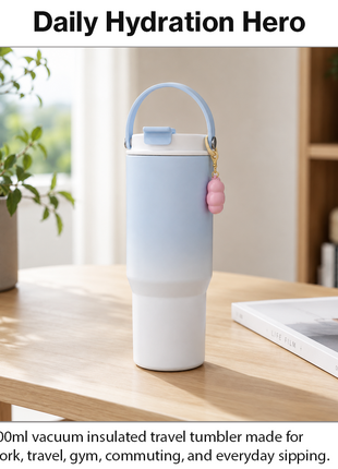 900ml Vacuum Insulated Stainless Steel Travel Tumbler