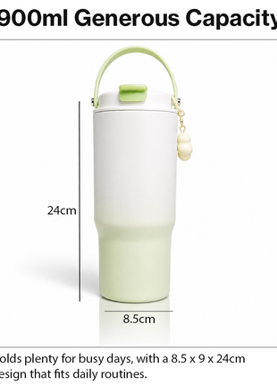 900ml Vacuum Insulated Stainless Steel Travel Tumbler