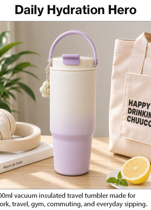 900ml Vacuum Insulated Stainless Steel Travel Tumbler