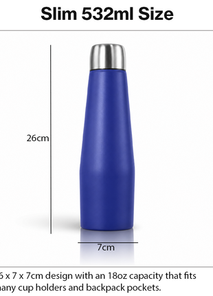 532ml Insulated Stainless Steel Water Bottle Leakproof Flask