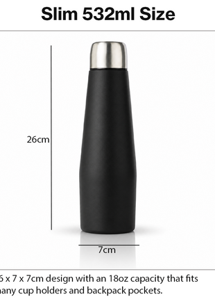 532ml Insulated Stainless Steel Water Bottle Leakproof Flask