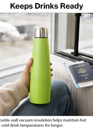 532ml Insulated Stainless Steel Water Bottle Leakproof Flask