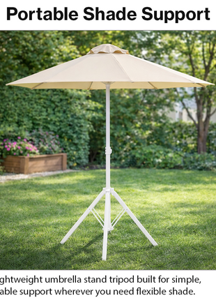 Aluminum Umbrella Stand Tripod Base 54 cm Height Foldable 1.48 kg Stable Support Indoor Outdoor