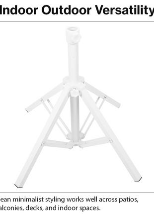 Aluminum Umbrella Stand Tripod Base 54 cm Height Foldable 1.48 kg Stable Support Indoor Outdoor