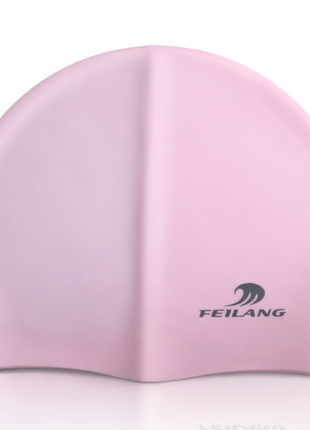 Silicone Swimming Cap Size 22×19 cm – Waterproof High Elasticity Pink