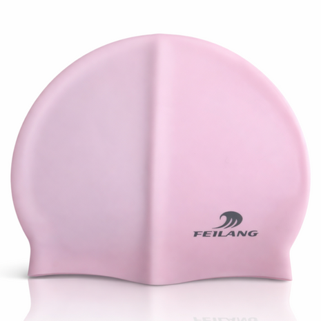 Silicone Swimming Cap Size 22×19 cm – Waterproof High Elasticity Pink