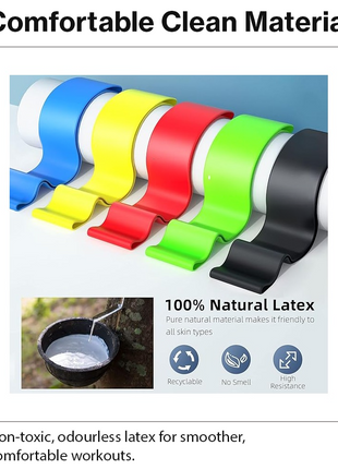 Exercise Resistance Loop Bands Set for Yoga Pilates Strength Training Latex Bands