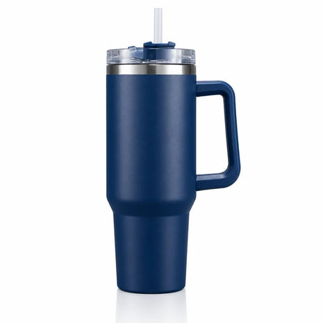 1.2L Stainless Steel Tumbler - Double-Wall Vacuum Insulated, Splash Proof, BPA-Free Lid with Rotating Cover