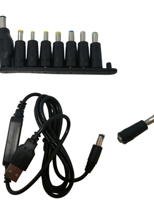 9pcs Universal DC Female Adaptors for Male Jack 5.5*2.1mm