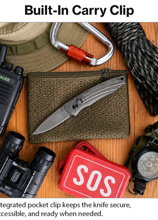 Folding Pocket Knife Compact Manual Open Utility Knife Black Handle 16 cm Lightweight EDC