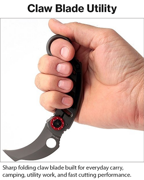 Folding Knife 440C Steel Pocket Claw Knife for EDC