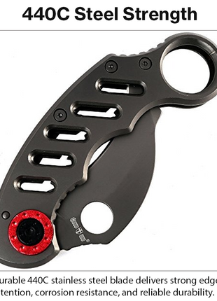Folding Knife 440C Steel Pocket Claw Knife for EDC