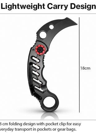 Folding Knife 440C Steel Pocket Claw Knife for EDC
