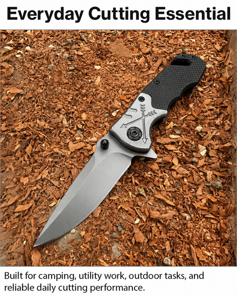 Small Folding Knife 16 cm 9Cr18MoV Steel Blade