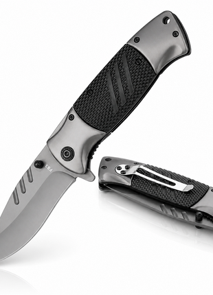 Spring Assisted Folding Pocket Knife with 440 Stainless Steel