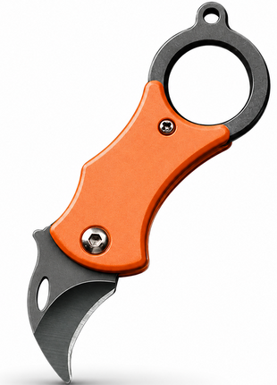 Portable Folding Keychain Survival Knife Stainless Steel Mini Utility Tool with Carabiner Emergency EDC