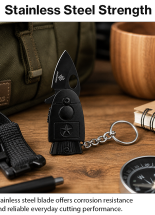 Keychain Folding Knife Stainless Steel Mini EDC Utility Tool
