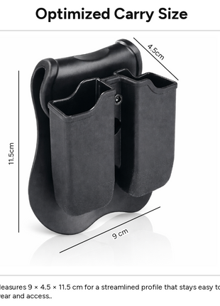 Double Magazine Holster Polymer Airsoft Pouch