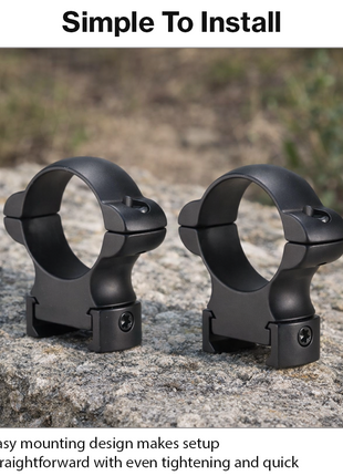 30mm Scope Mount Rings for Weaver Rails – High-Strength