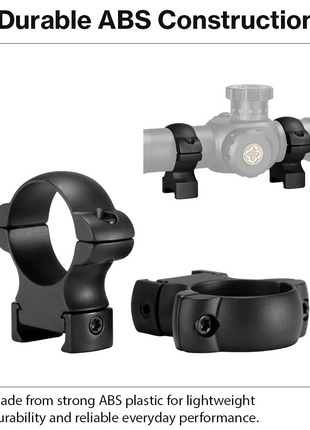 30mm Scope Mount Rings for Weaver Rails – High-Strength
