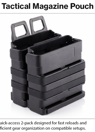 Quick-Draw MOLLE Magazine Pouch 2-Pack ABS Silicone