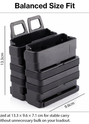 Quick-Draw MOLLE Magazine Pouch 2-Pack ABS Silicone
