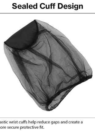 Anti-Bee & Mosquito Protective Mesh Jacket with Gloves, High Visibility Orange, Elastic Hood, Quick-Dry Polyester, S/M 70 × 92 cm Outdoor Protection Suit