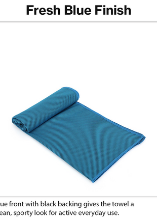Instant Cooling Polyester Towel 30 x 87 cm Reusable Quick Dry Sports Gym Travel Towel Individually Packed