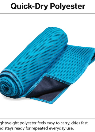 Instant Cooling Polyester Towel 30 x 87 cm Reusable Quick Dry Sports Gym Travel Towel Individually Packed
