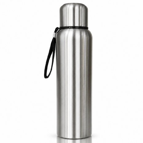 Stainless Steel Vacuum Flask with Filter – Double-Wall Insulated, Hot 24h / Cold 36h