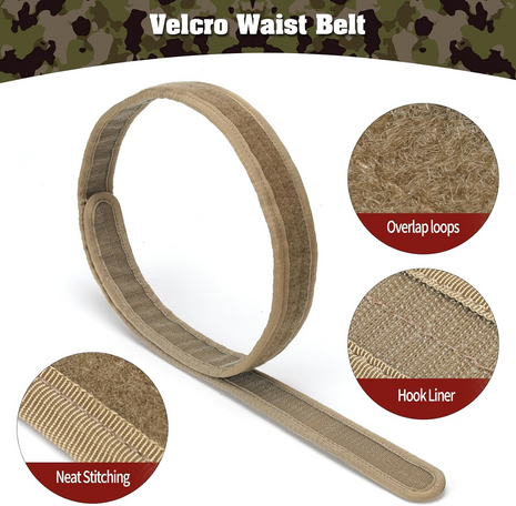 7-in-1 Tactical Battle Belt 1000D Nylon with Quick Release Buckle, Heavy Duty MOLLE Utility Belt for Police Military Outdoor